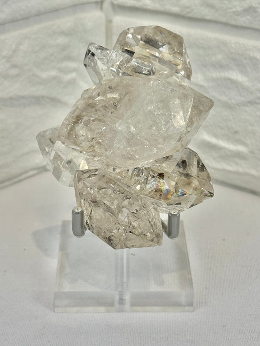 High-grade Herkimer Diamond chain from New York