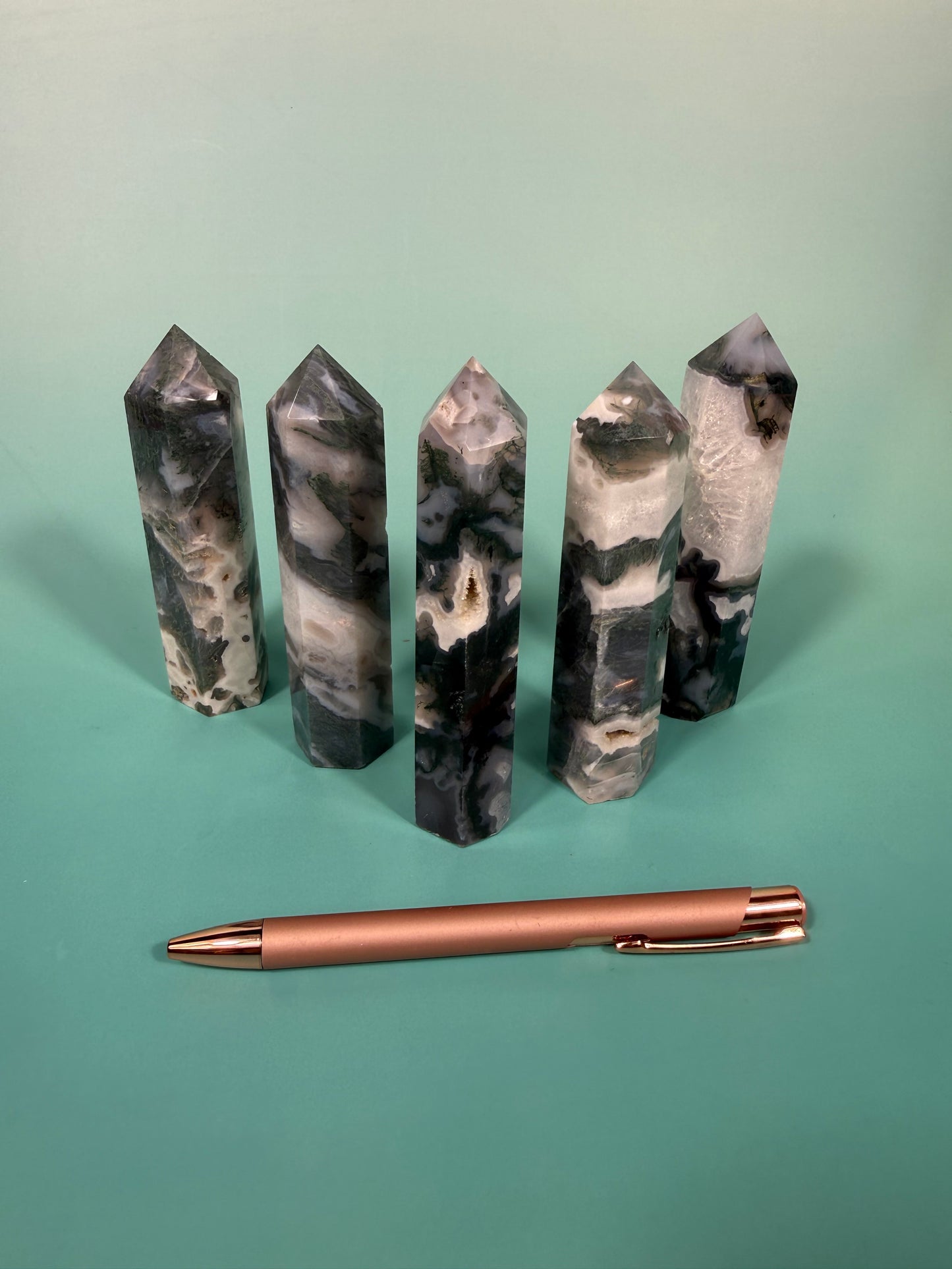 1 moss agate tower