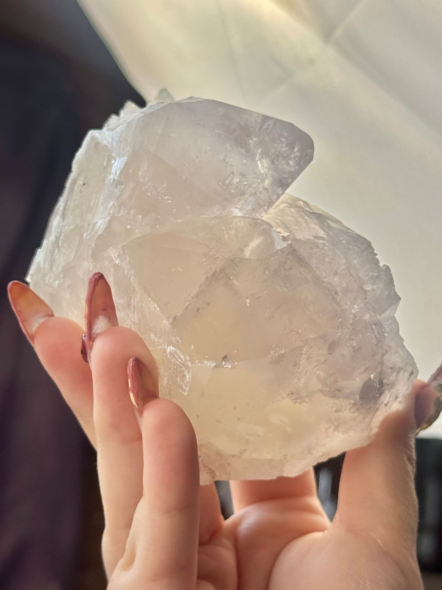 Incredible yellow/lavender balmat calcite from the Empire Zinc Mine, New York