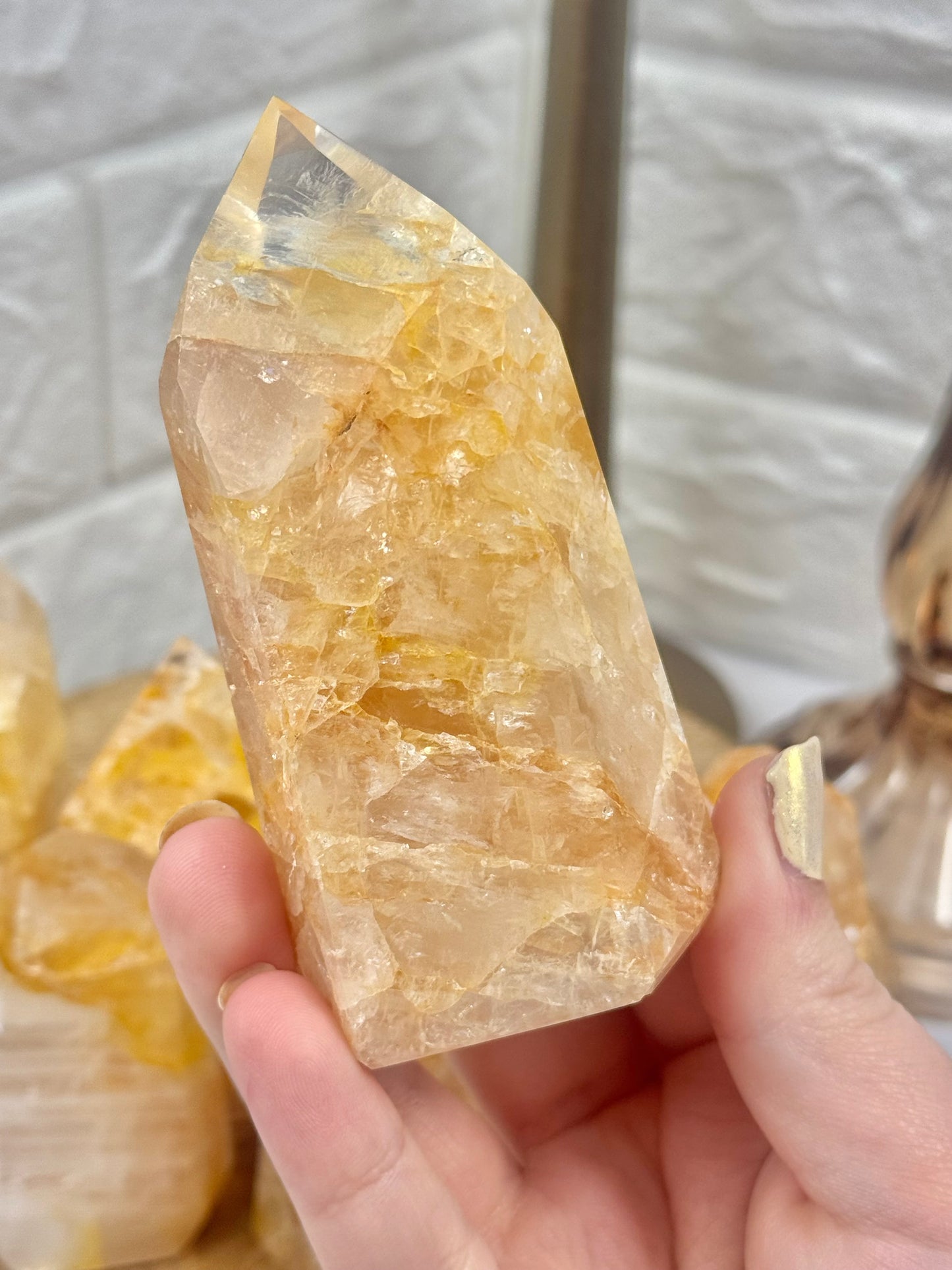 You pick! Golden healer towers (some with pyrite inclusions) from Brazil