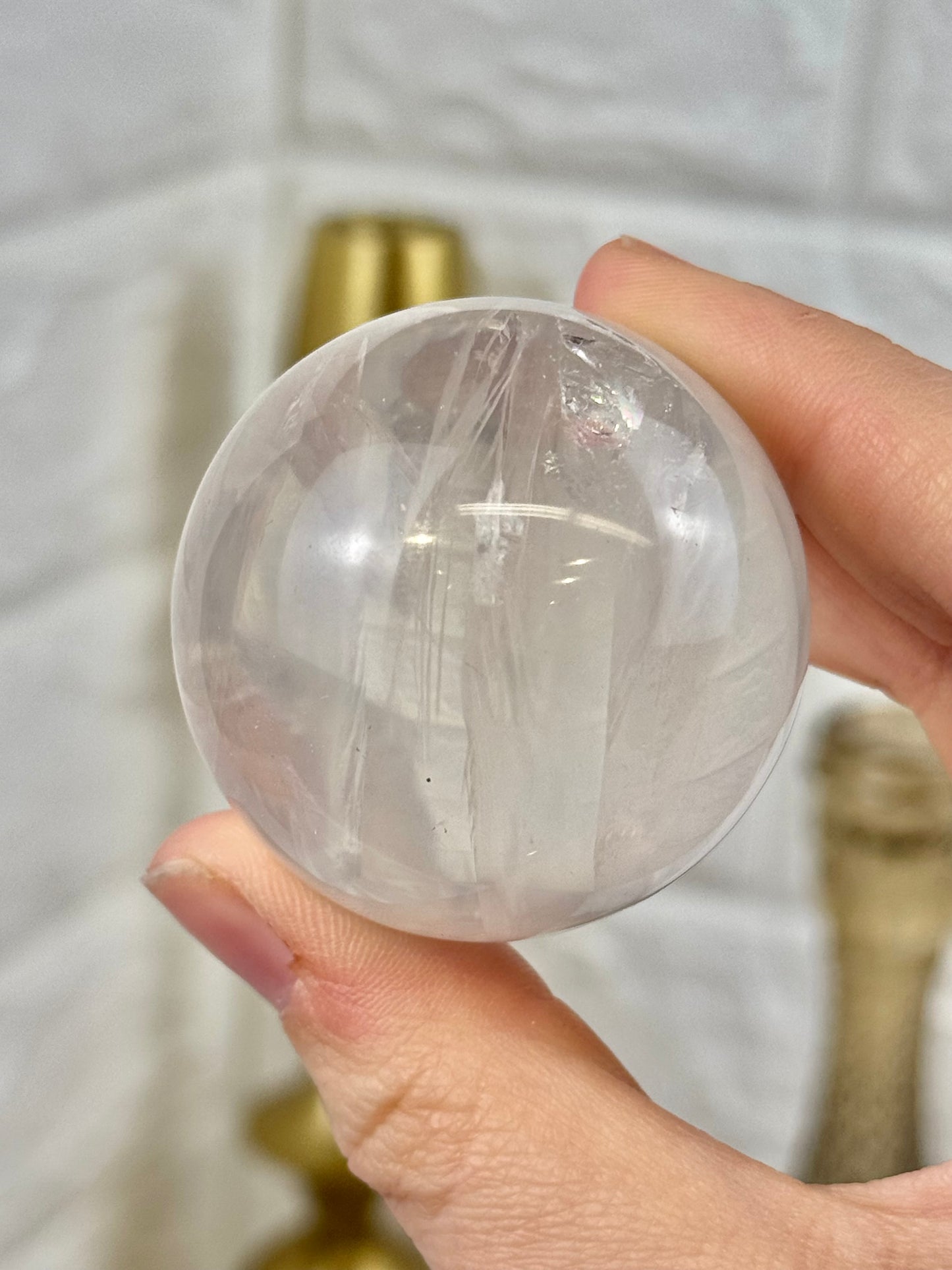 You pick! Gemmy girasol quartz spheres