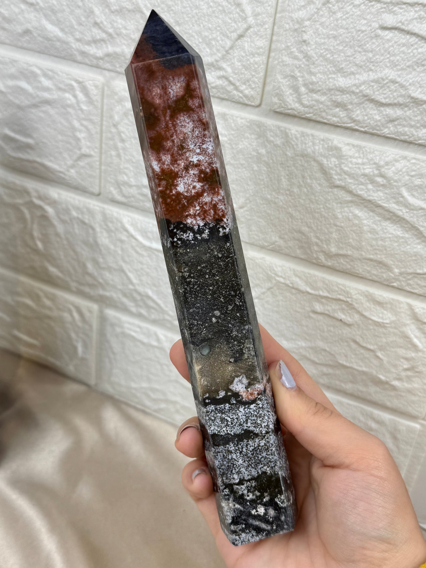 You pick! “Berry” sea jasper towers from Madagascar