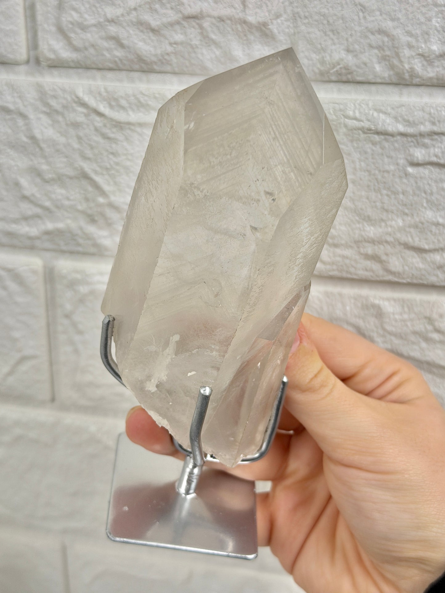 You pick! Black phantom quartz on stands from Brazil