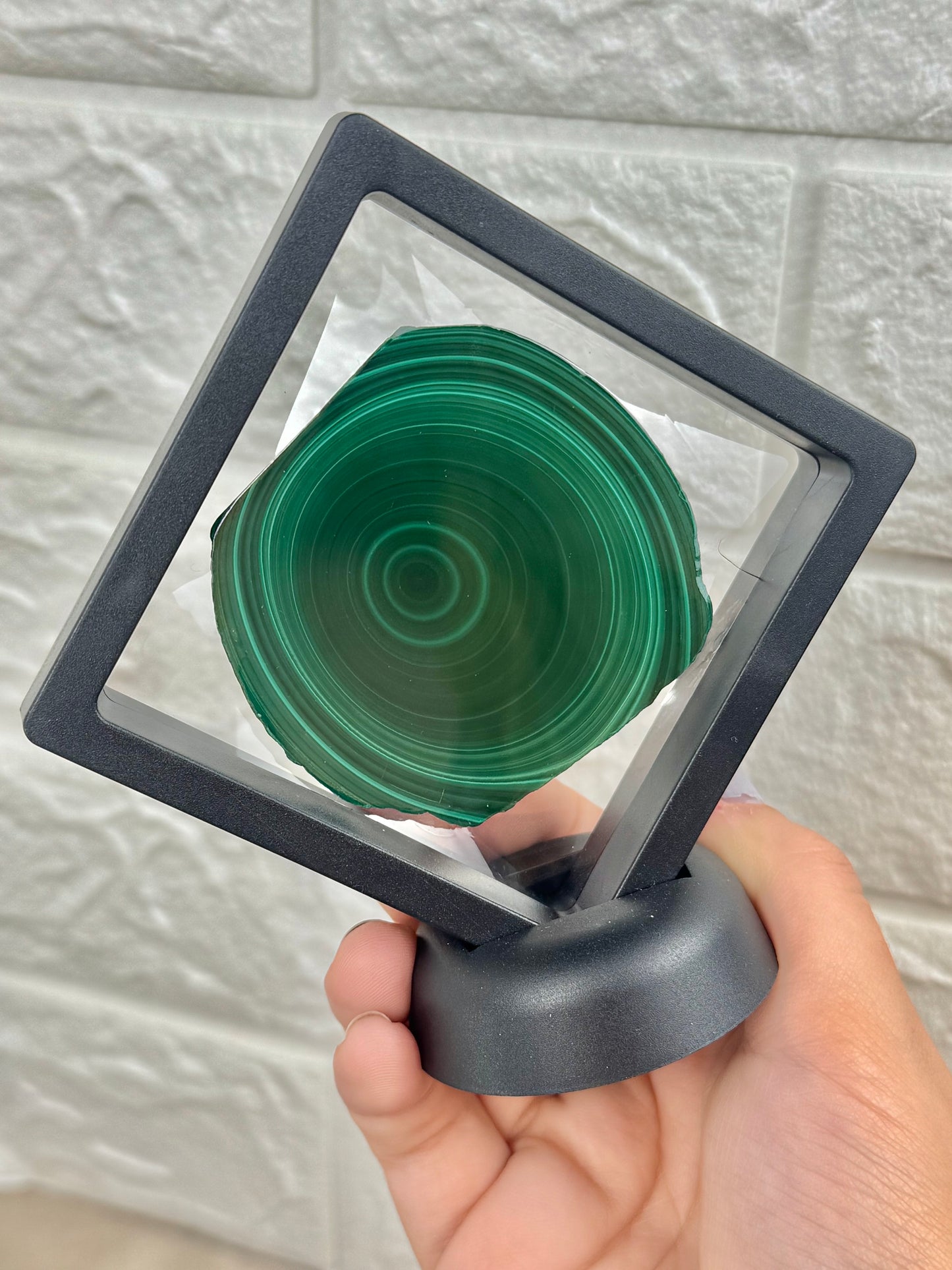 You pick! Malachite slabs in black case