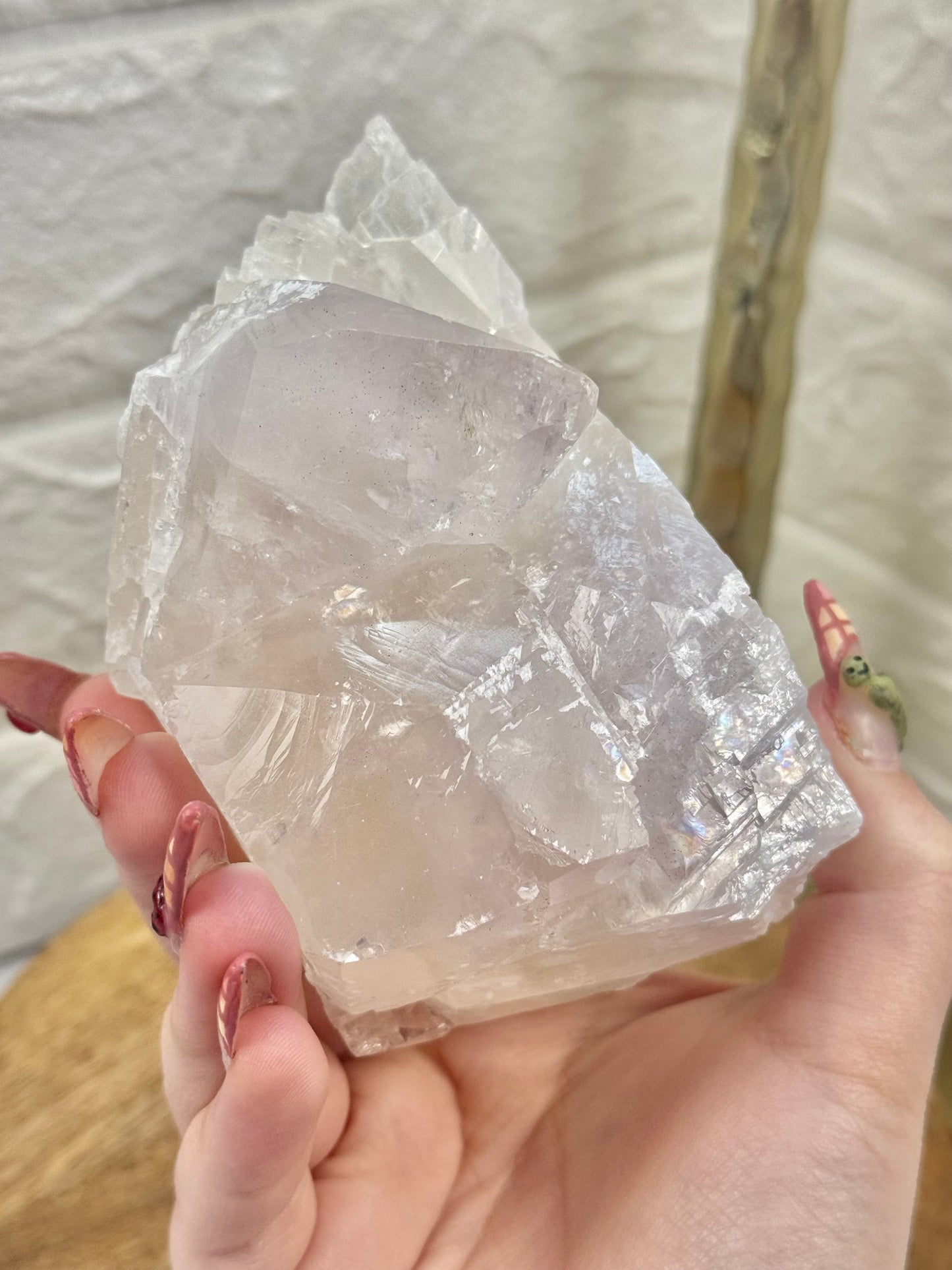 Incredible yellow/lavender balmat calcite from the Empire Zinc Mine, New York