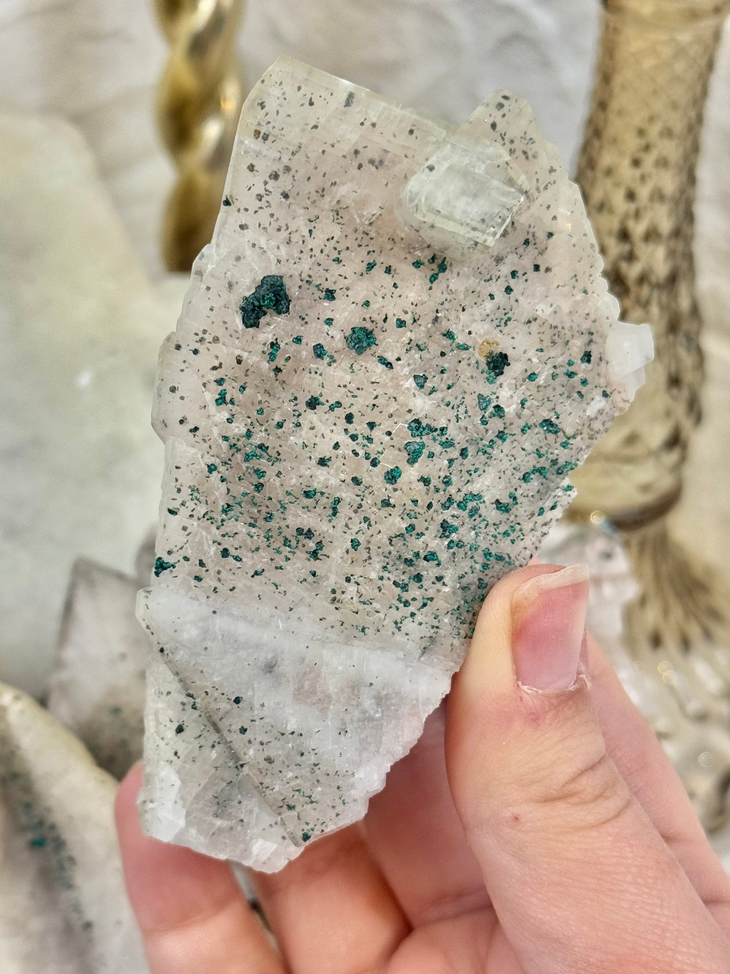 You pick! Malachite x calcite from hunan Changning shuikoushan, China