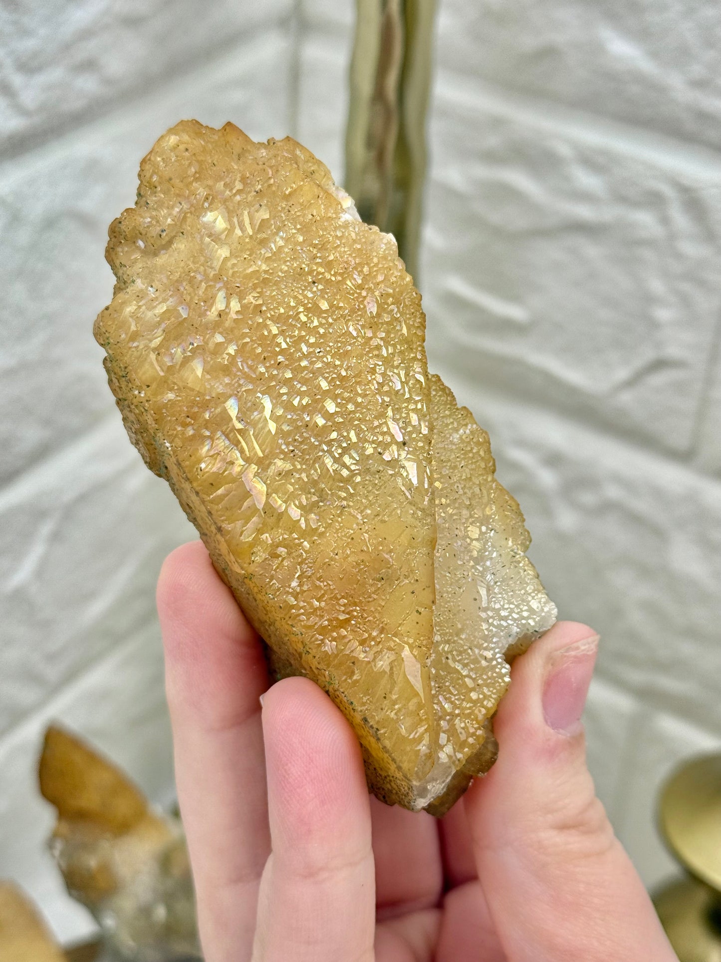 You pick! Naturally iridescent golden calcite from Hunan China