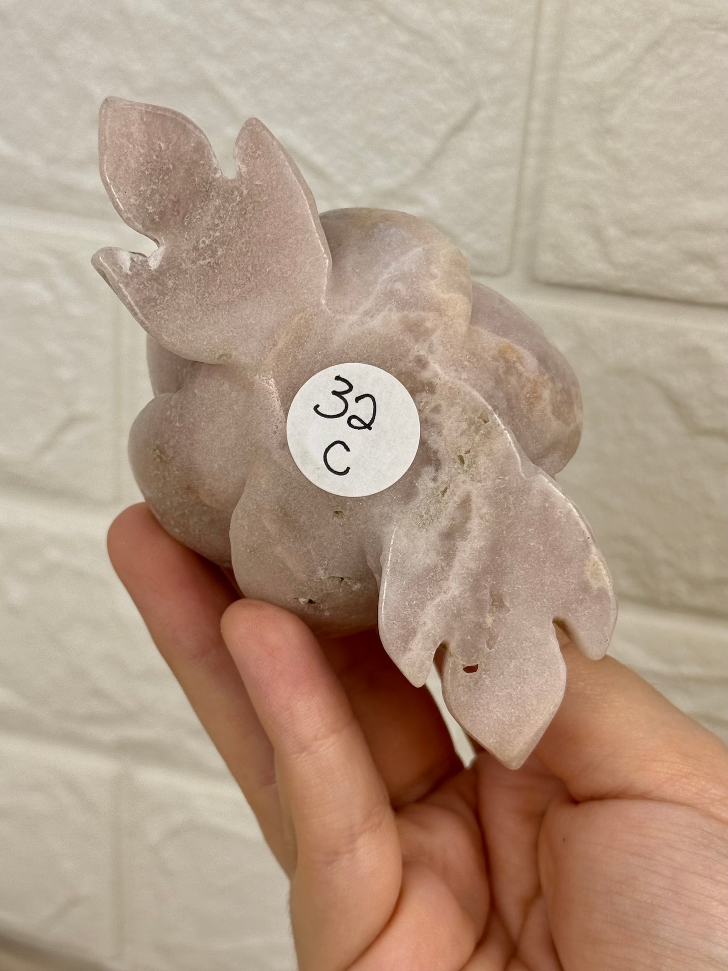 Pink amethyst rose from Brazil