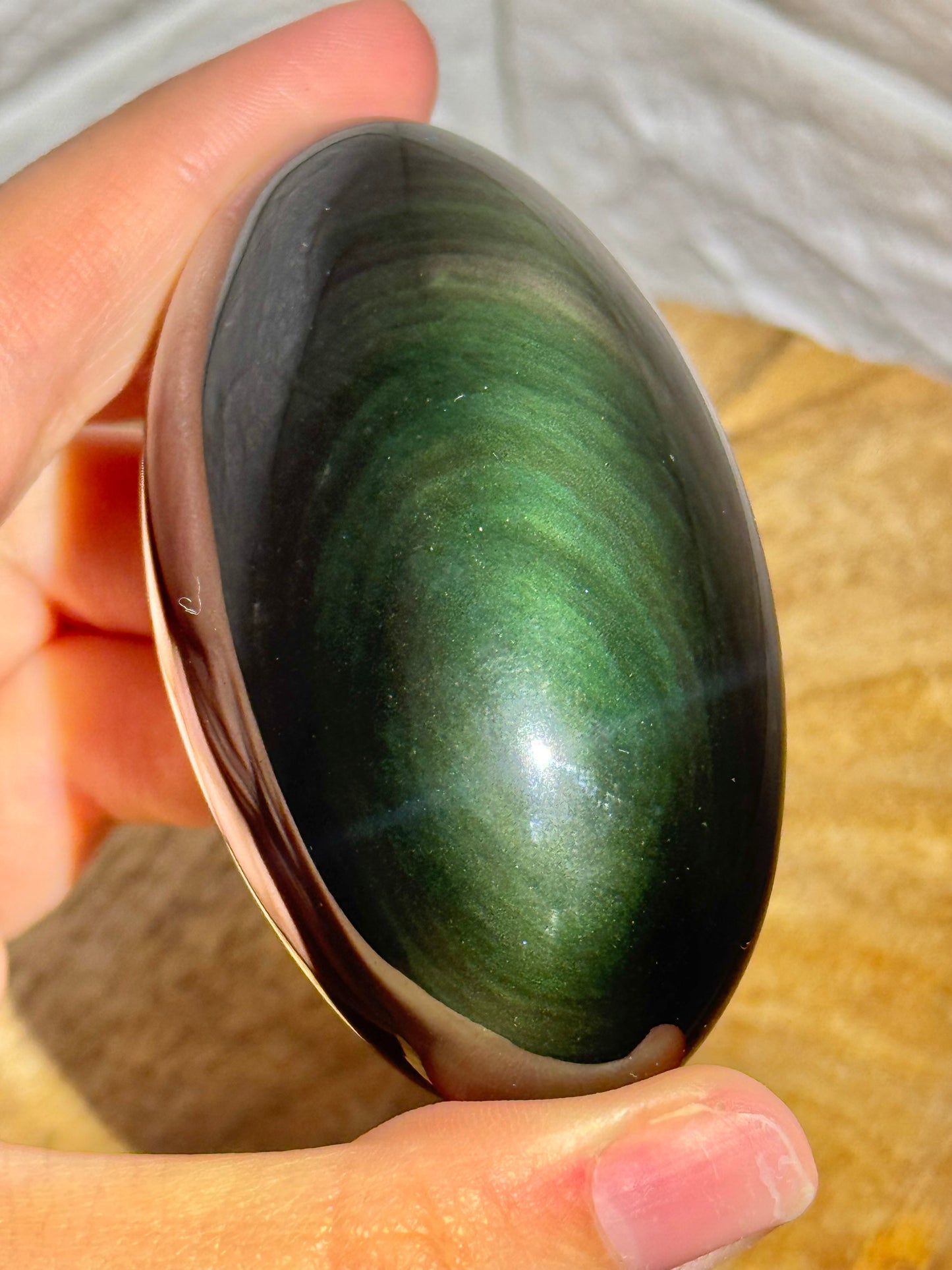 1 intuitive rainbow obsidian Shiva Lingham