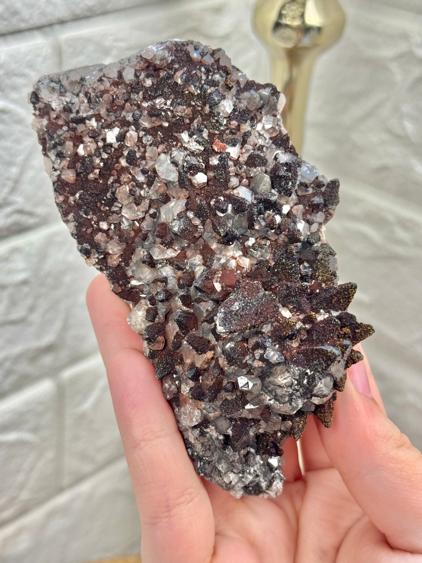 You pick! dogtooth calcite w/ Limonite, Pyrite Symboisis from Hubei Province, China