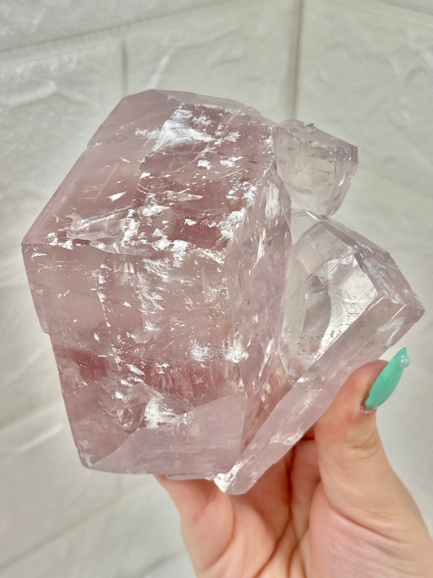 Rainbow filled purple balmat calcite from the Empire State zinc mine, New York