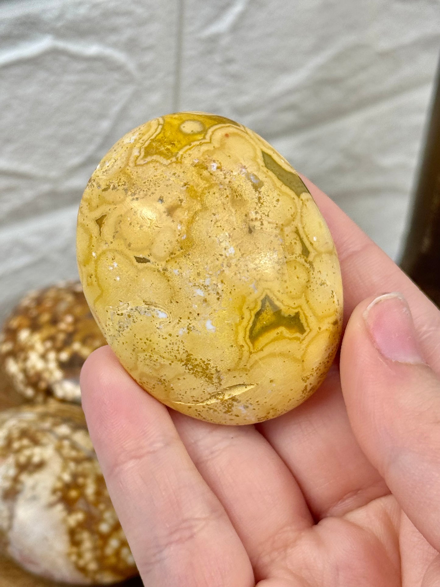 You pick! Sea jasper palm stones from Madagascar