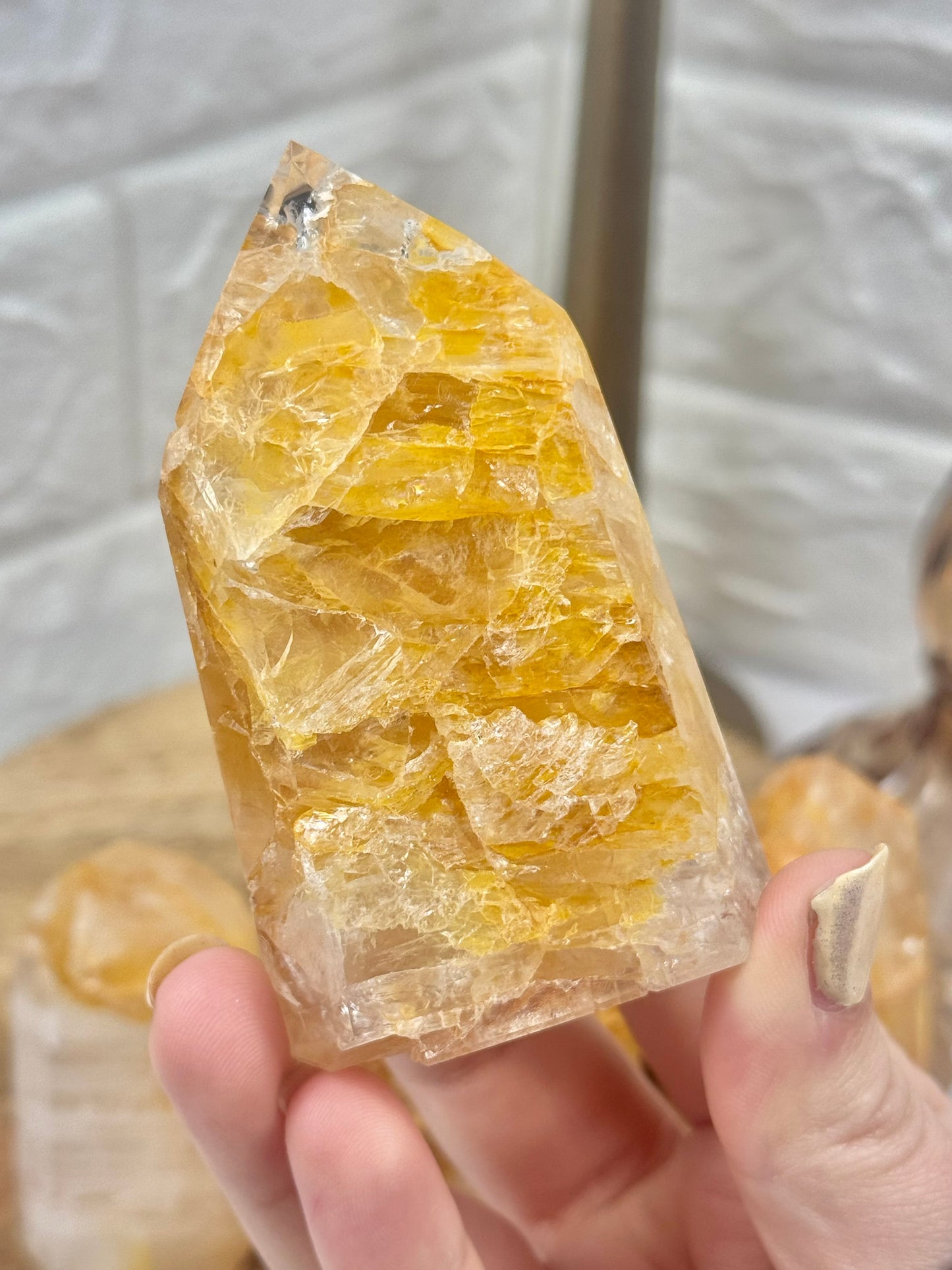 You pick! Golden healer towers (some with pyrite inclusions) from Brazil