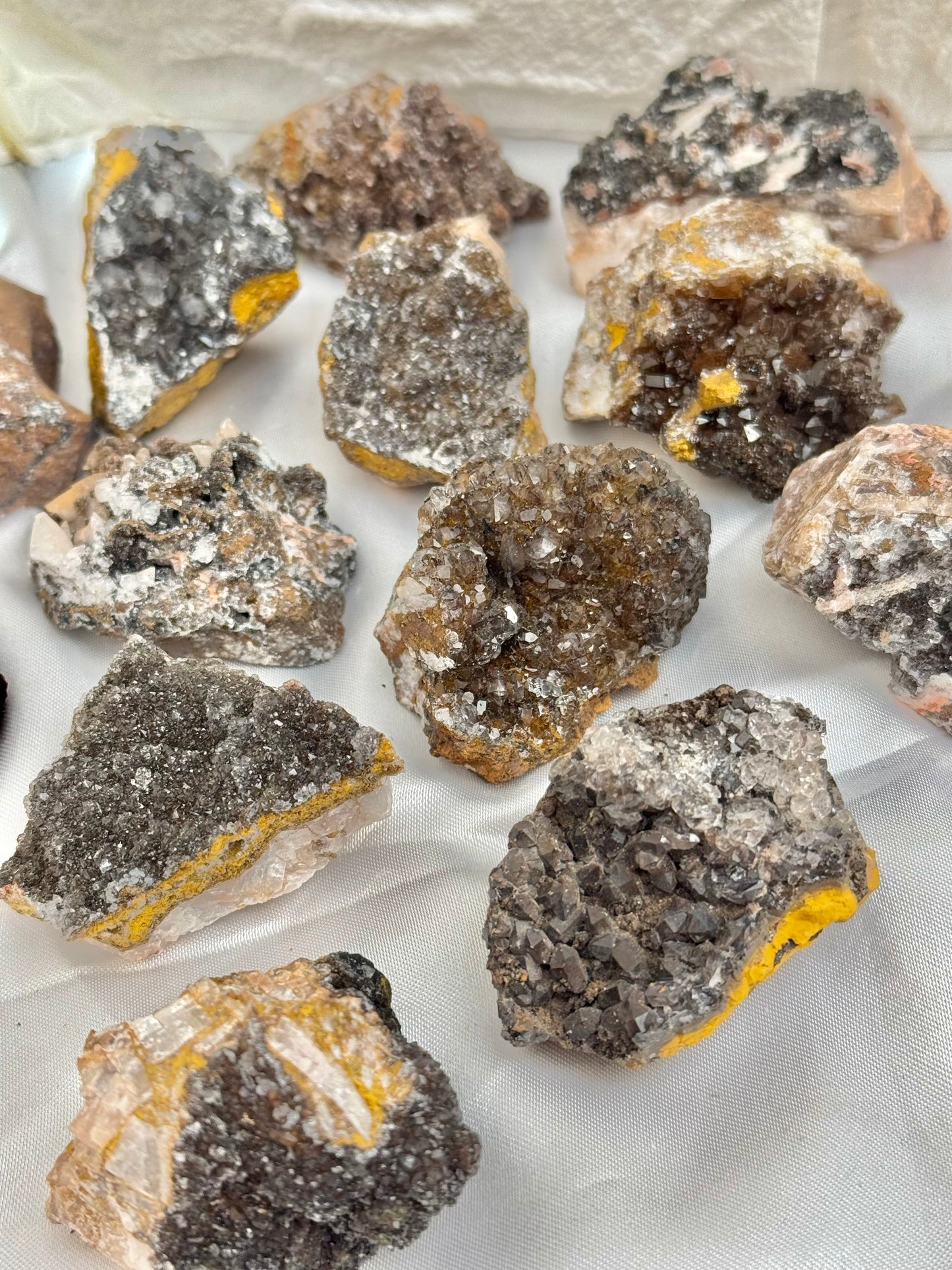 1 raw hematite and iron included quartz from Morocco