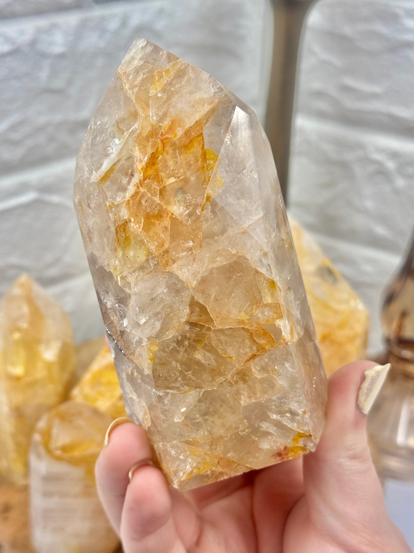 You pick! Golden healer towers (some with pyrite inclusions) from Brazil