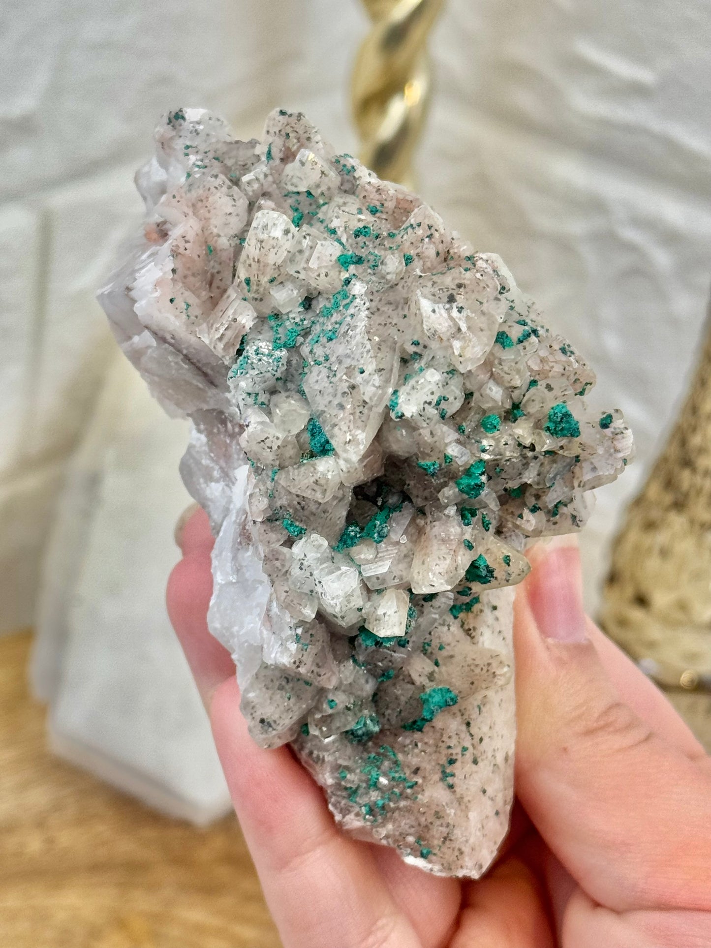 You pick! Malachite x calcite from hunan Changning shuikoushan, China