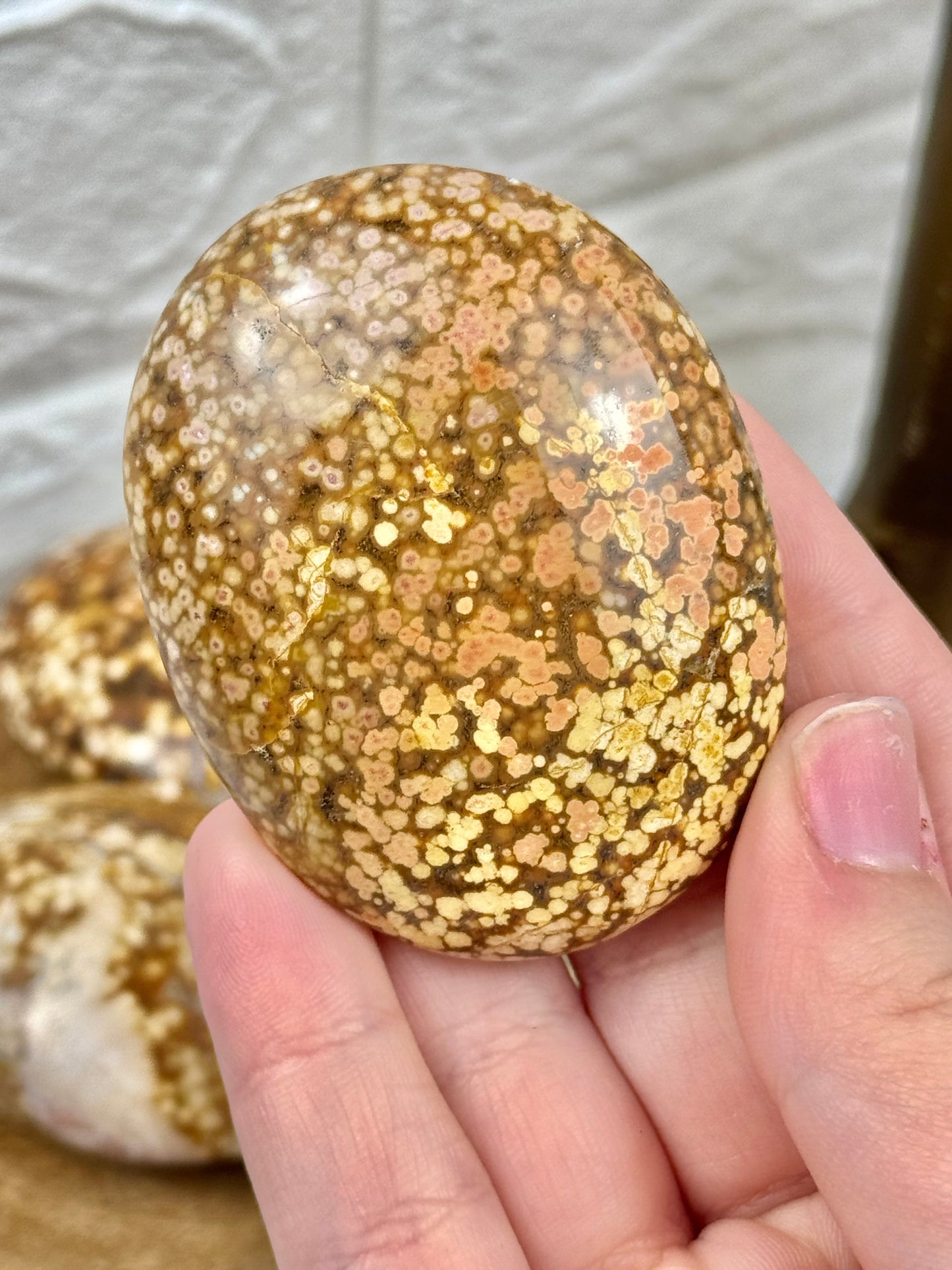 You pick! Sea jasper palm stones from Madagascar
