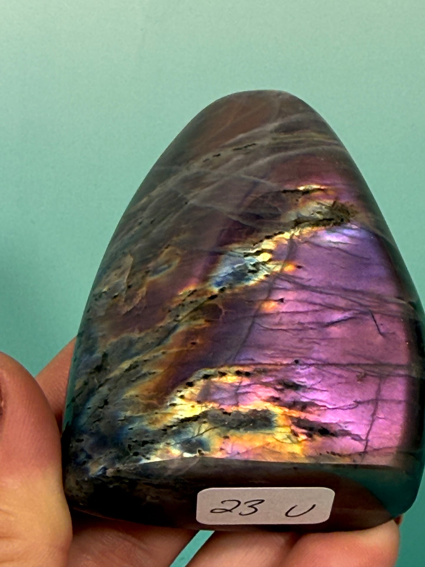 Purple flash labradorite Freeform U
