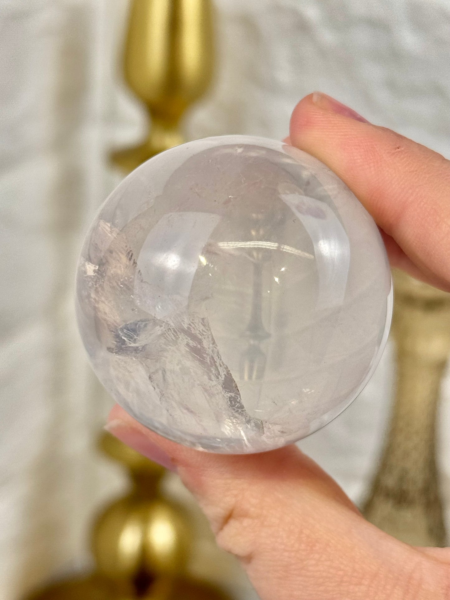 You pick! Gemmy girasol quartz spheres