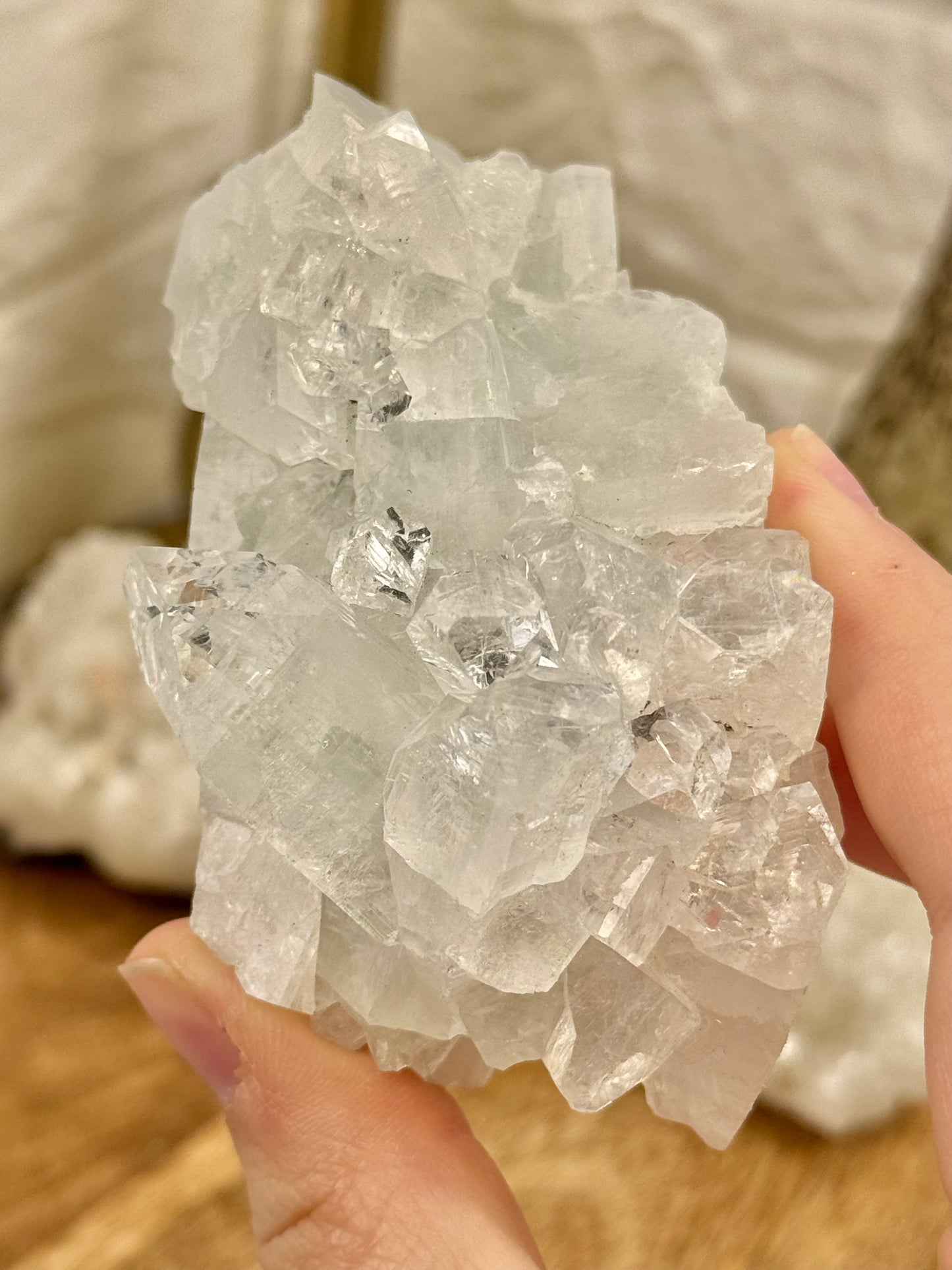 You pick! Diamond apophyllite specimens from India