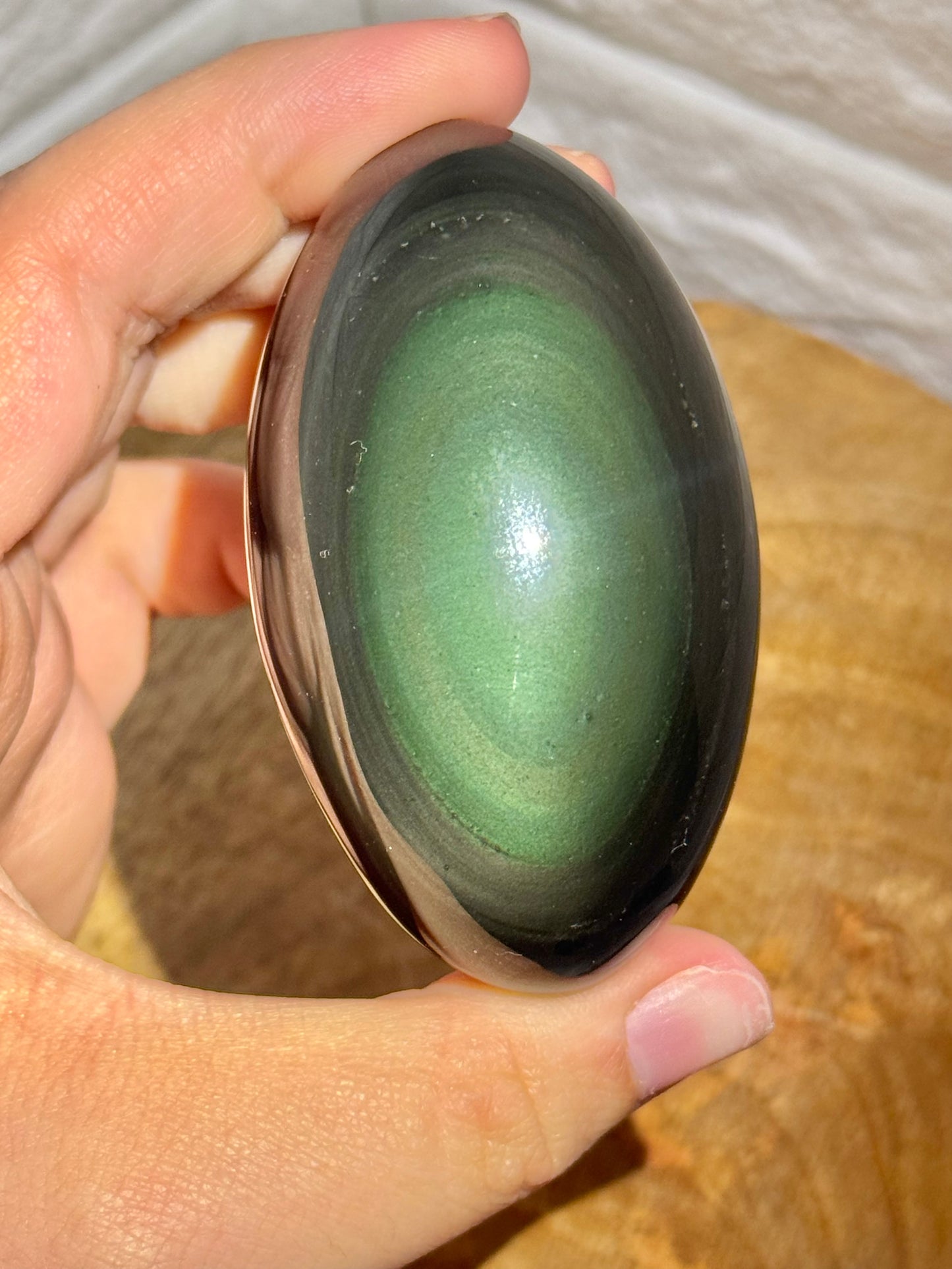1 intuitive rainbow obsidian Shiva Lingham