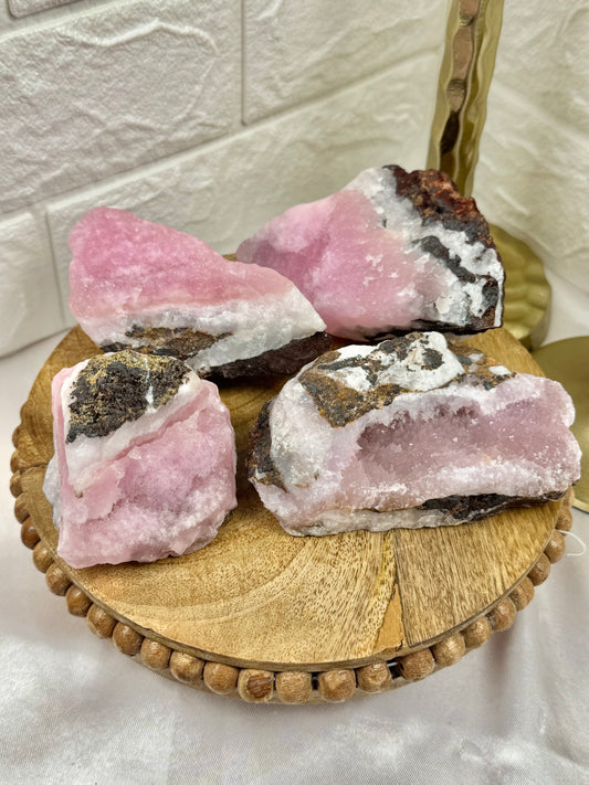 You pick! High quality raw pink aragonite from Pakistan