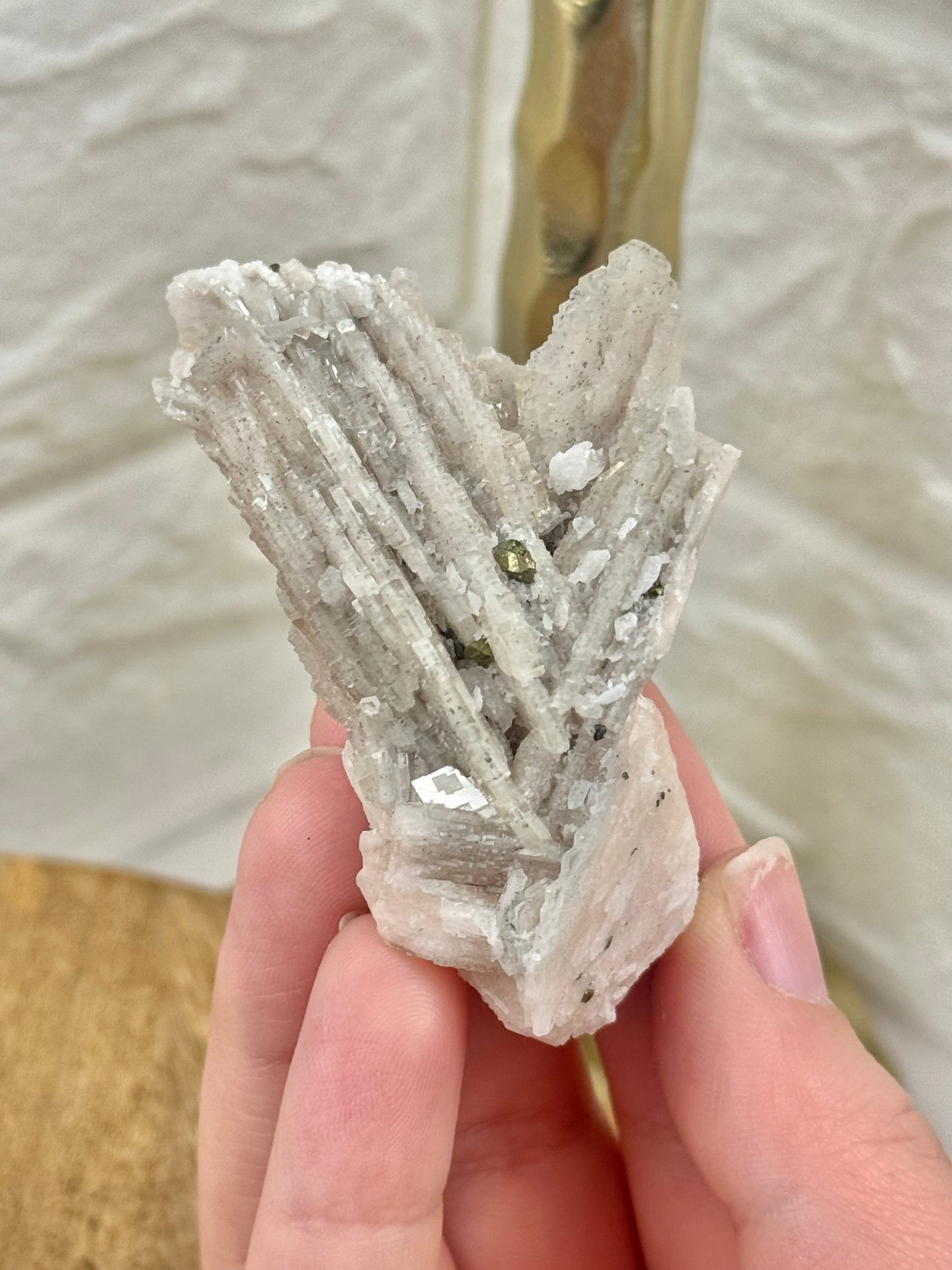 You pick! Light pink Barite specimens with pyrite from Morocco