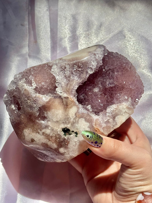 Gorgeous pink amethyst Freeform from Brazil