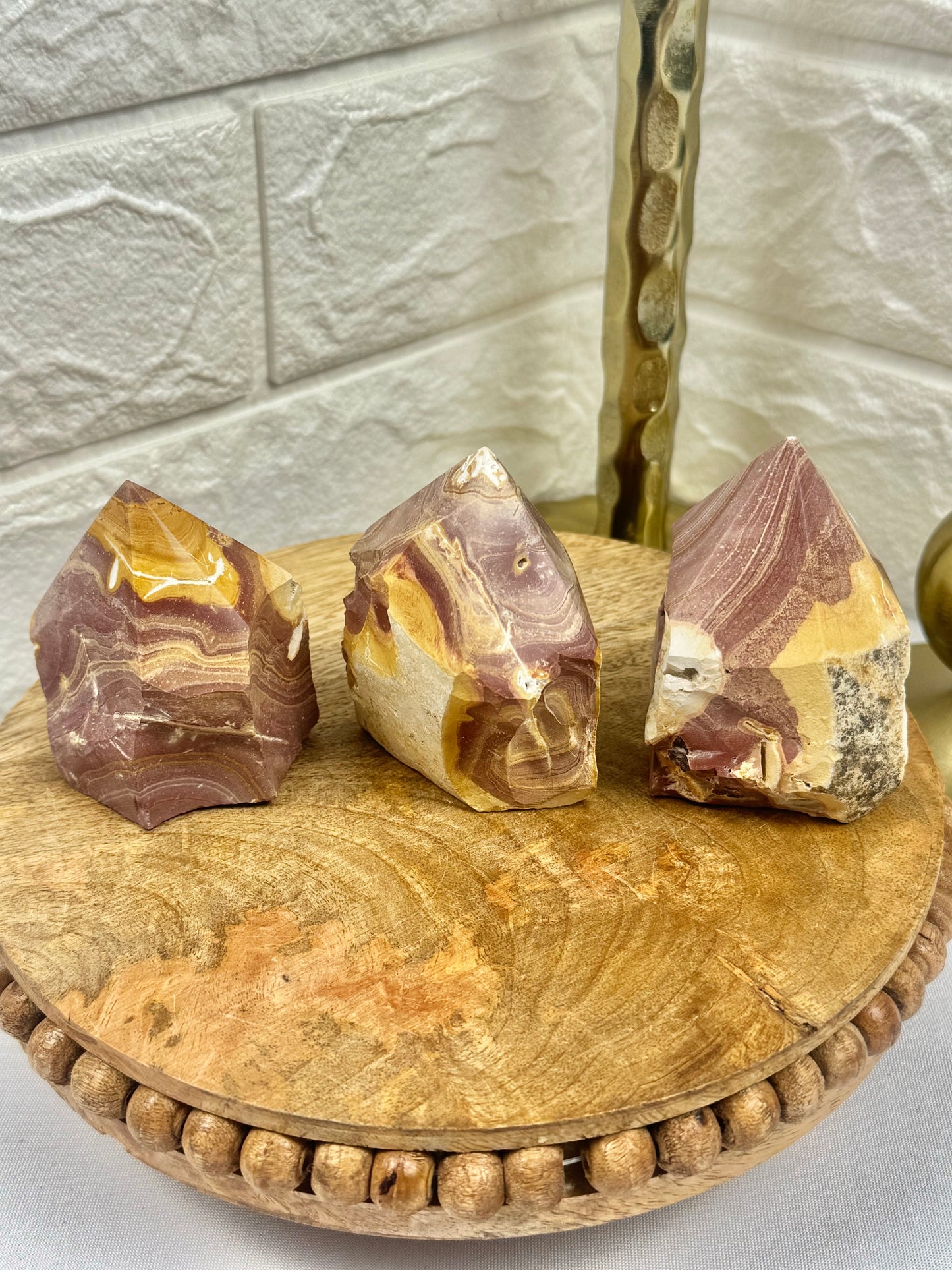 You pick! Polychrome jasper top polished point