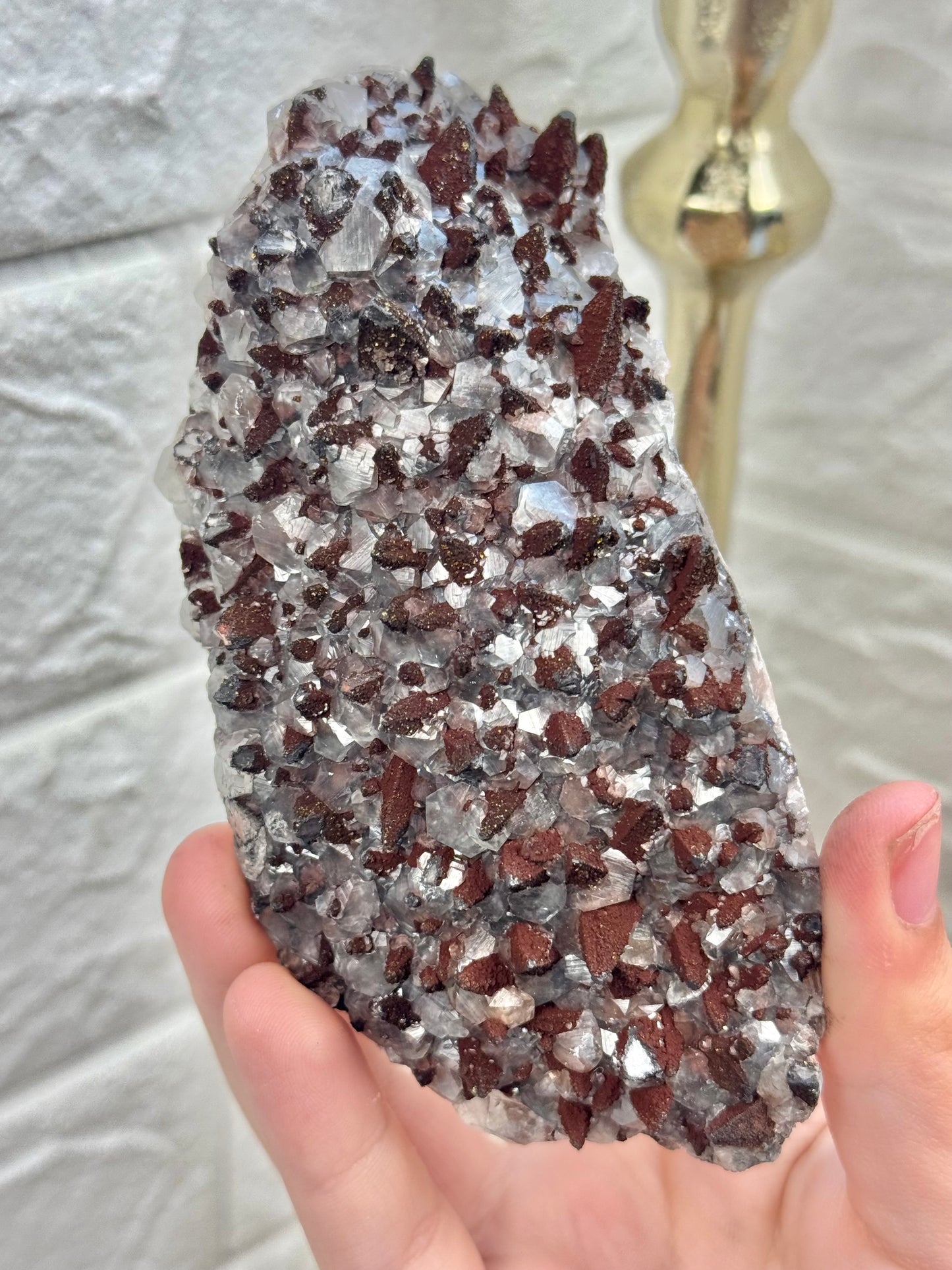 You pick! dogtooth calcite w/ Limonite, Pyrite Symboisis from Hubei Province, China