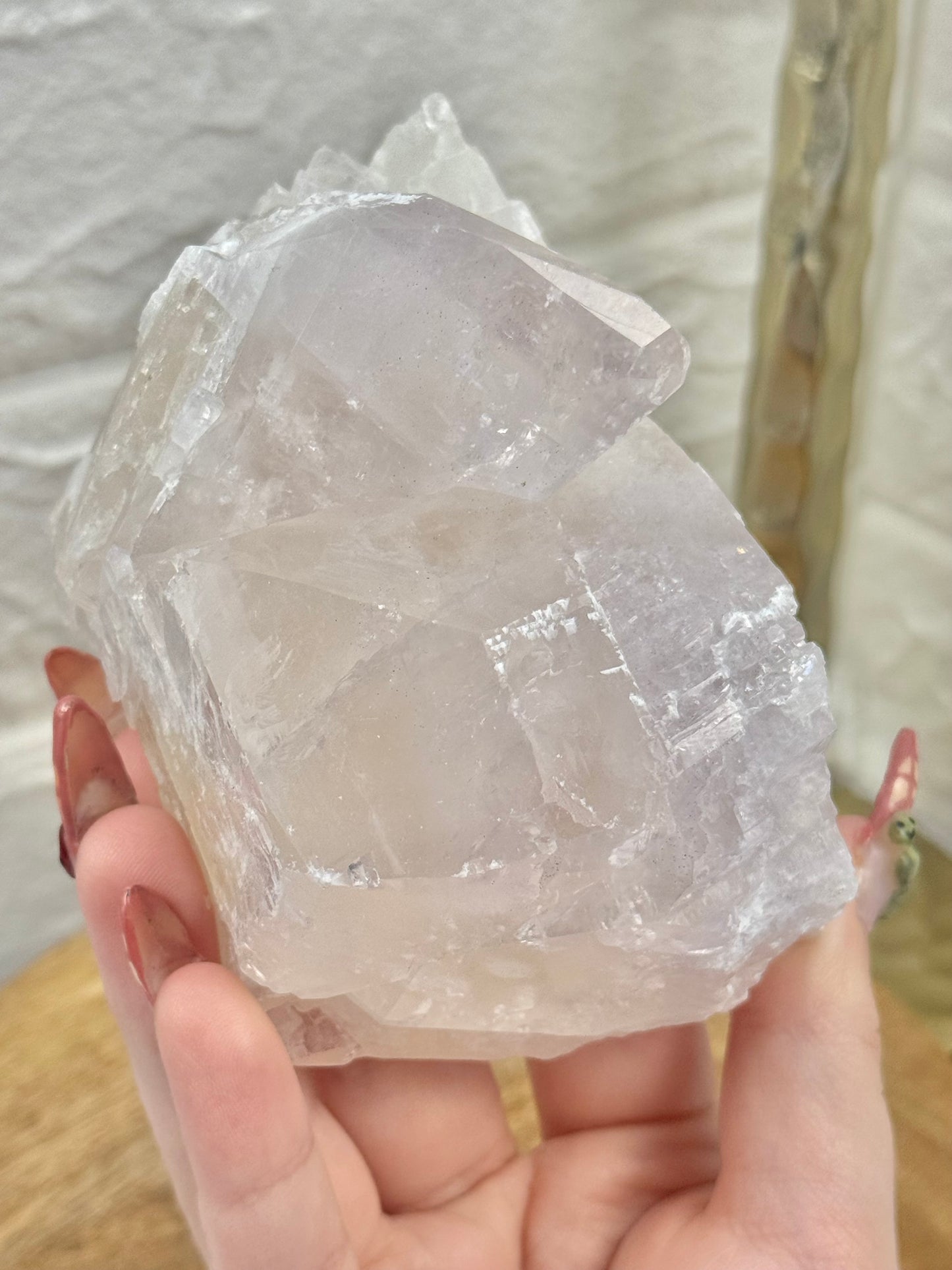 Incredible yellow/lavender balmat calcite from the Empire Zinc Mine, New York