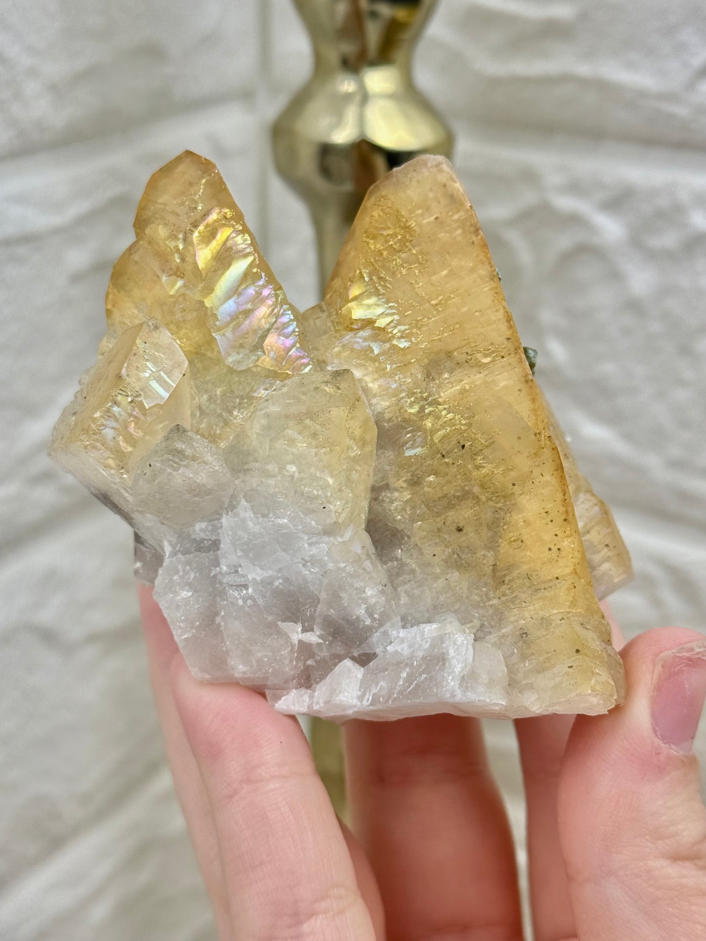 You pick! Naturally iridescent golden calcite from Hunan China