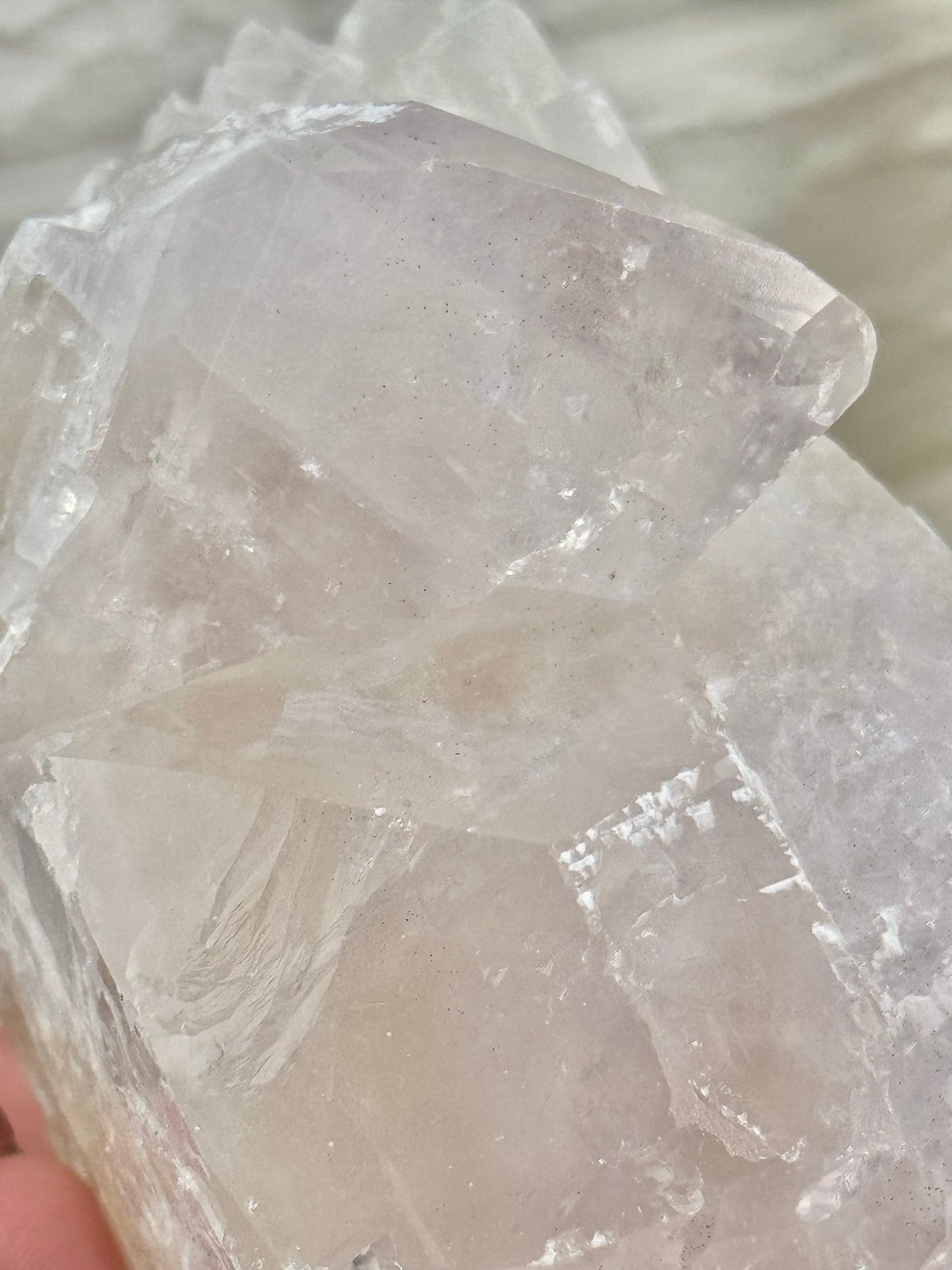 Incredible yellow/lavender balmat calcite from the Empire Zinc Mine, New York