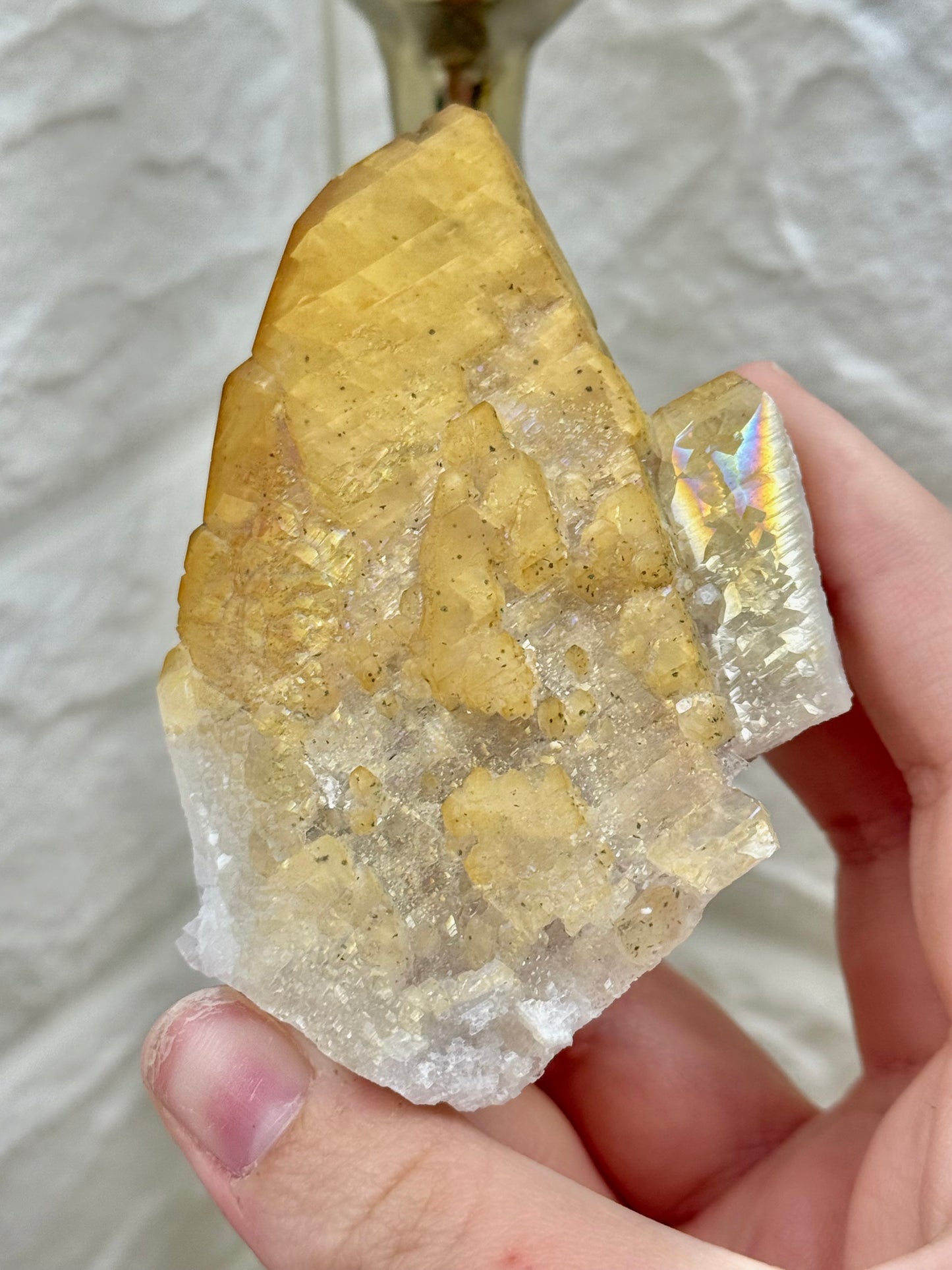 You pick! Naturally iridescent golden calcite from Hunan China
