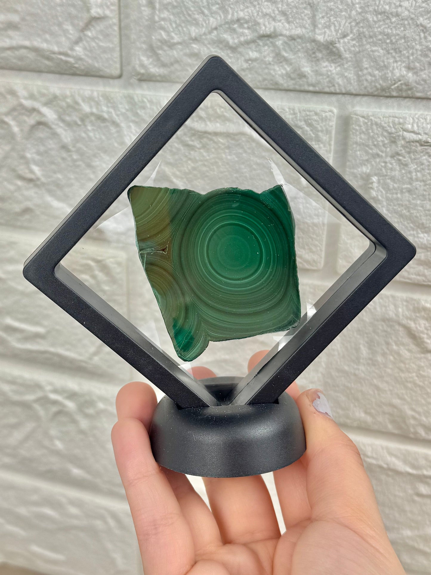 You pick! Malachite slabs in black case