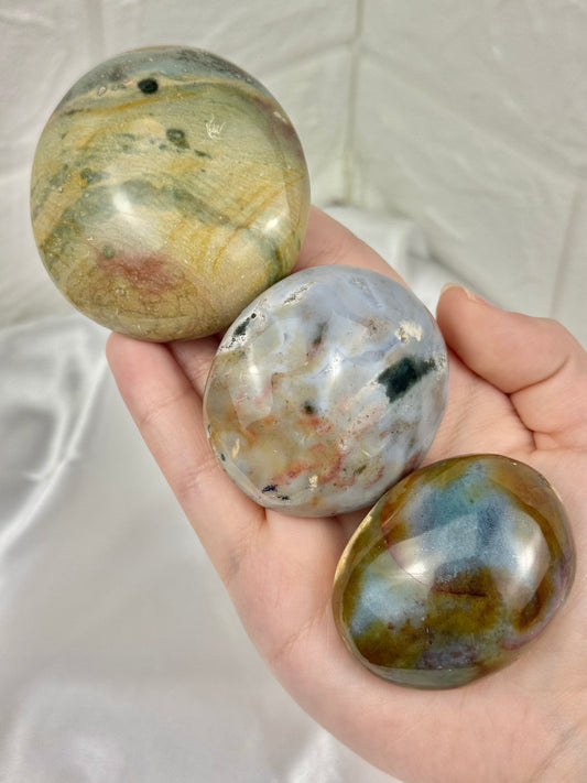You pick! Sea jasper palmstones from Madagascar