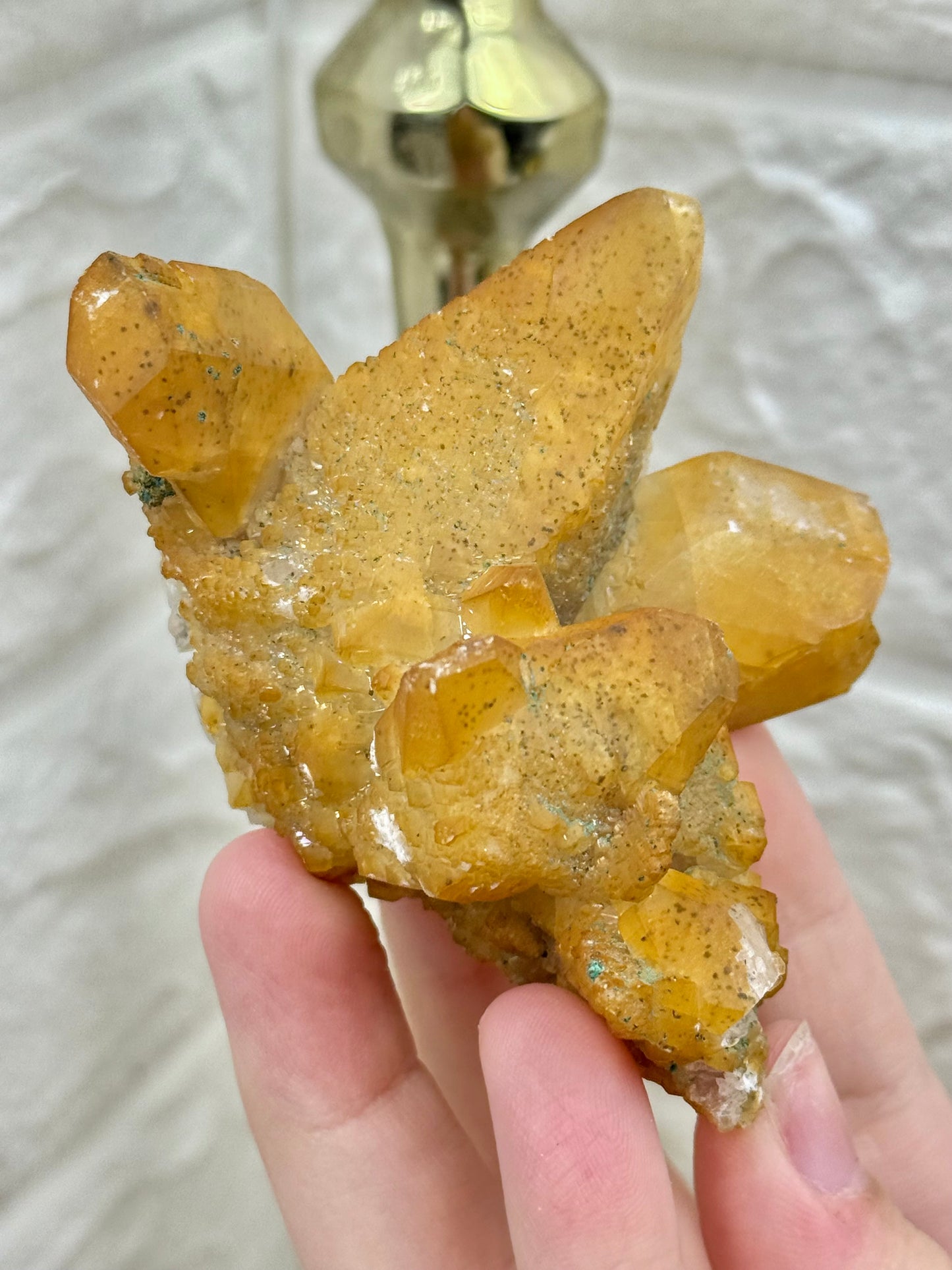 You pick! Naturally iridescent golden calcite from Hunan China
