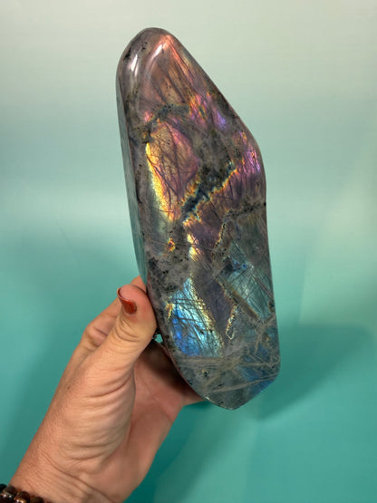Incredible “unicorn” flash labradorite Freeform B