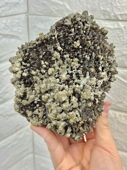 You pick! Red quartz with pyrite and goethite from Fujian Province, China