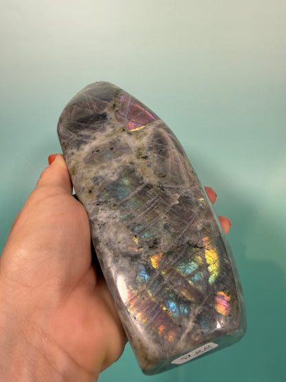 Incredible “unicorn” flash labradorite Freeform B