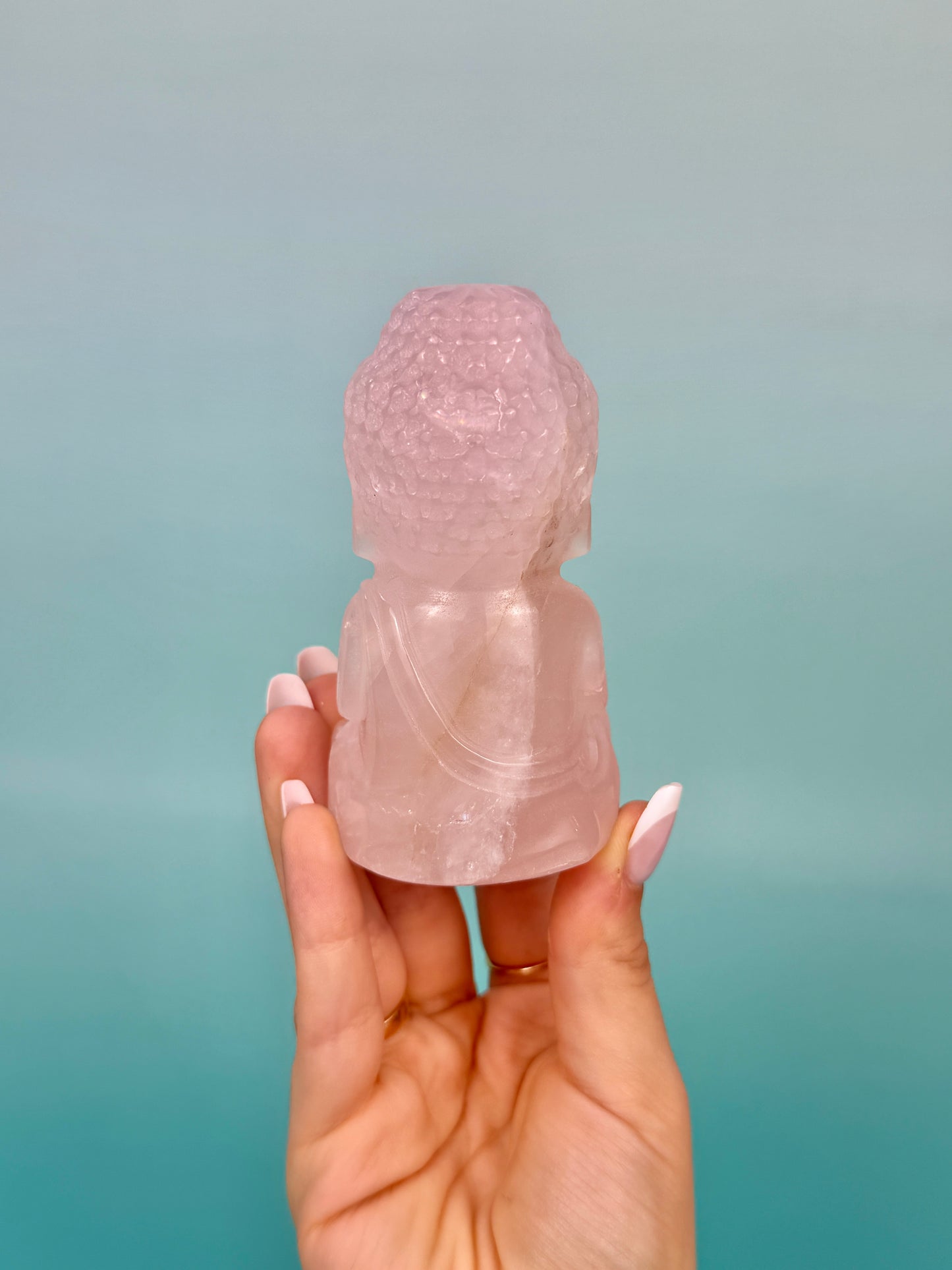 Rose quartz Buddha