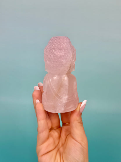 Rose quartz Buddha