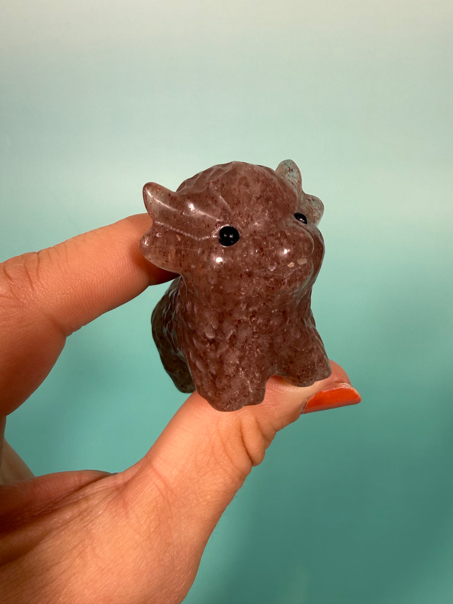 Strawberry quartz Highland cow
