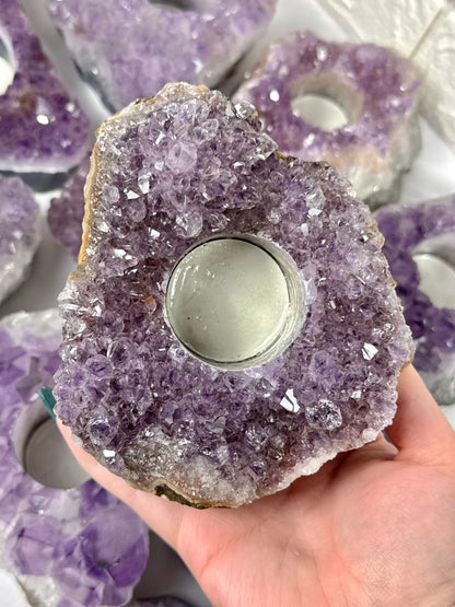 1 intuitive amethyst candle holder from Brazil