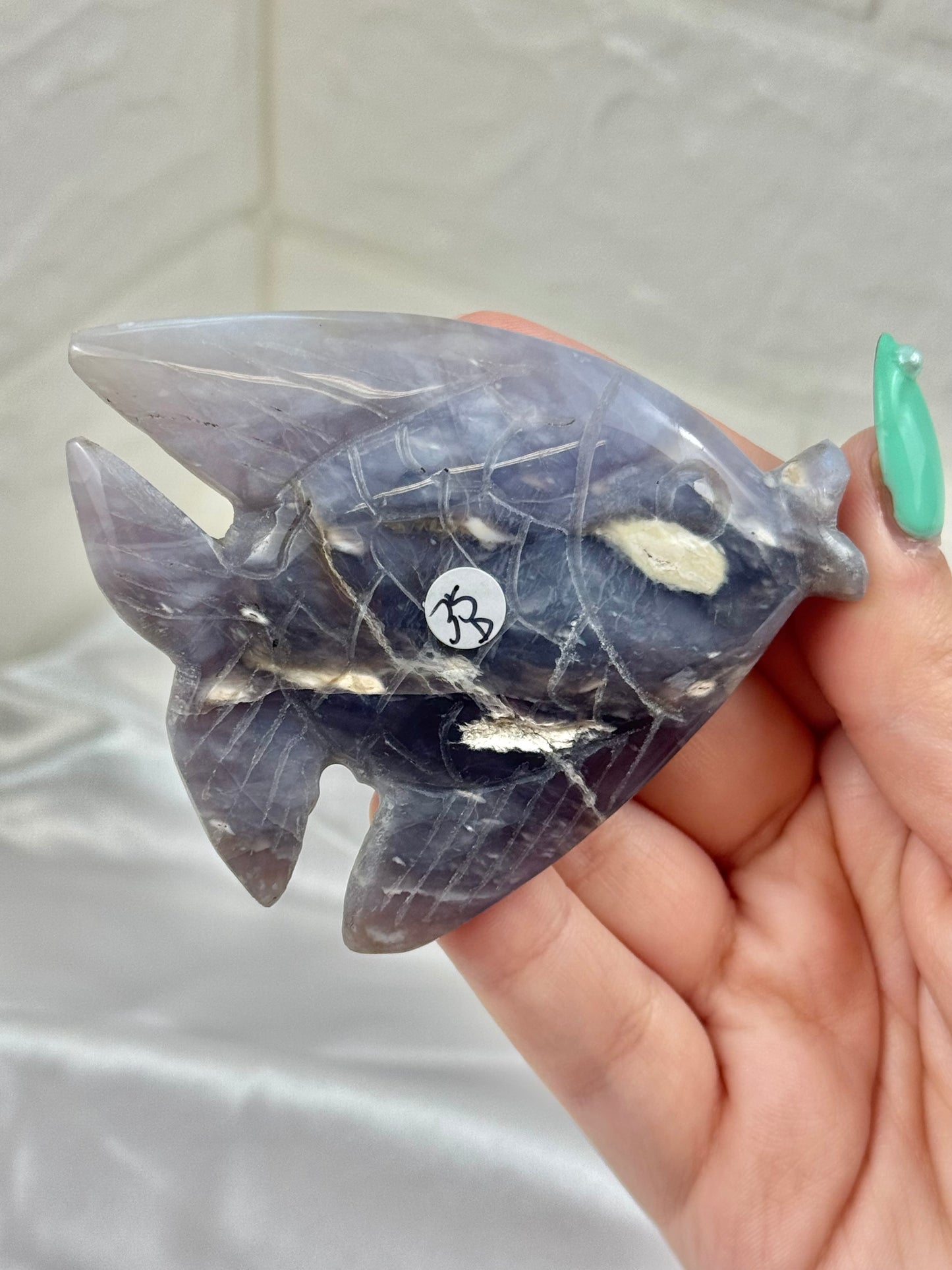 Adorable purple chalcedony fish