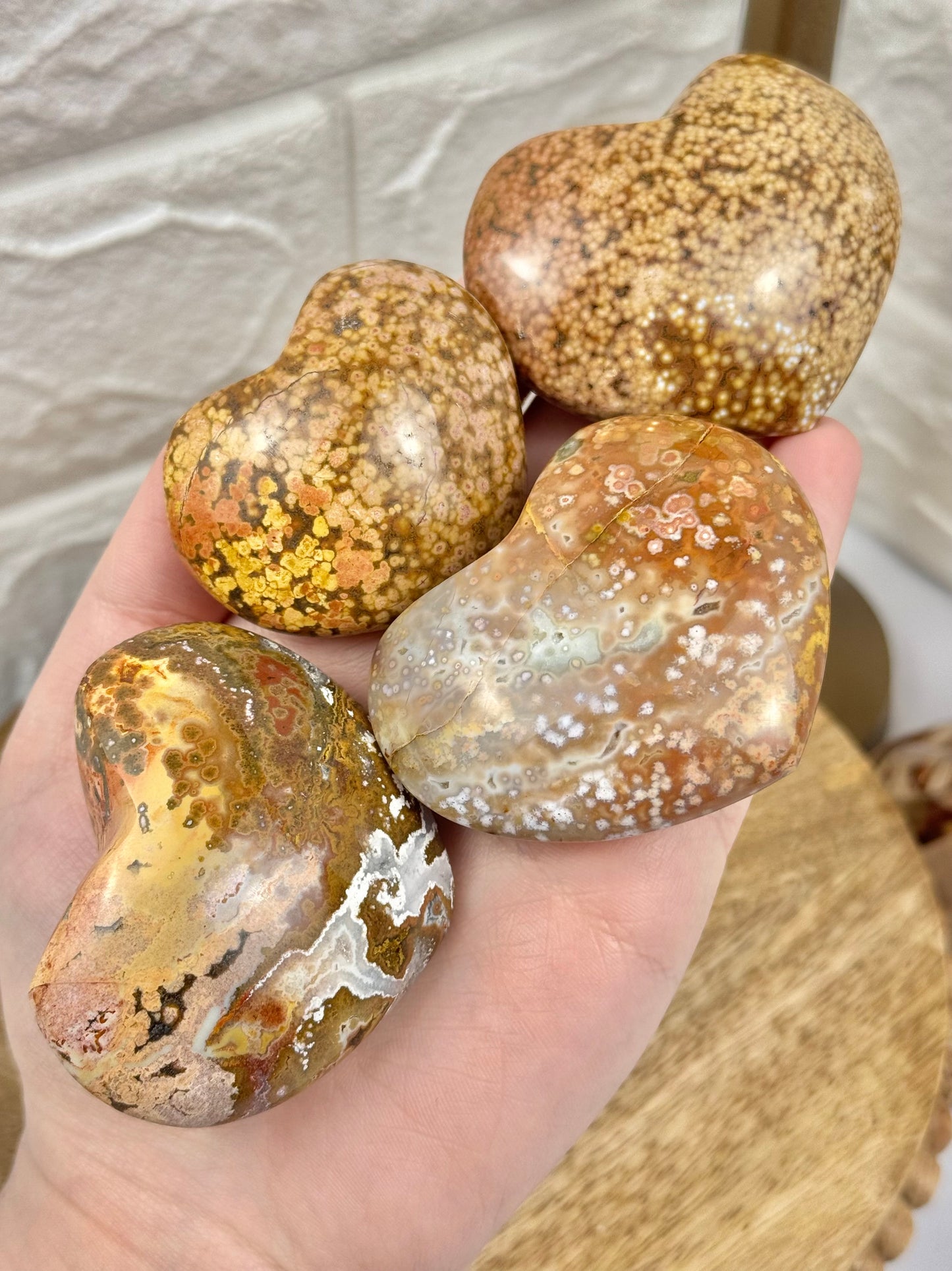 You pick! Sea jasper hearts from Madagascar