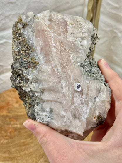 Incredible statement cherry blossom calcite specimen from China