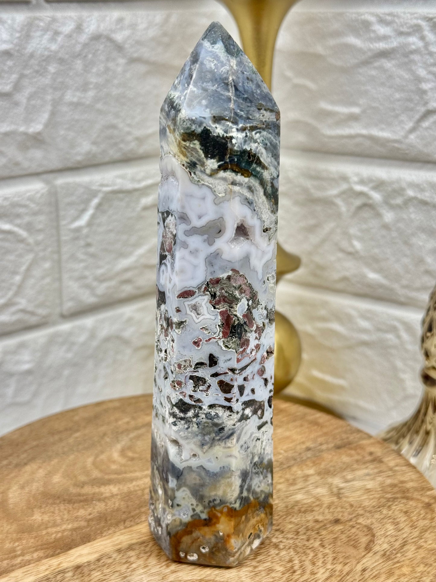 Stunning cosmic jasper tower from Madagascar V