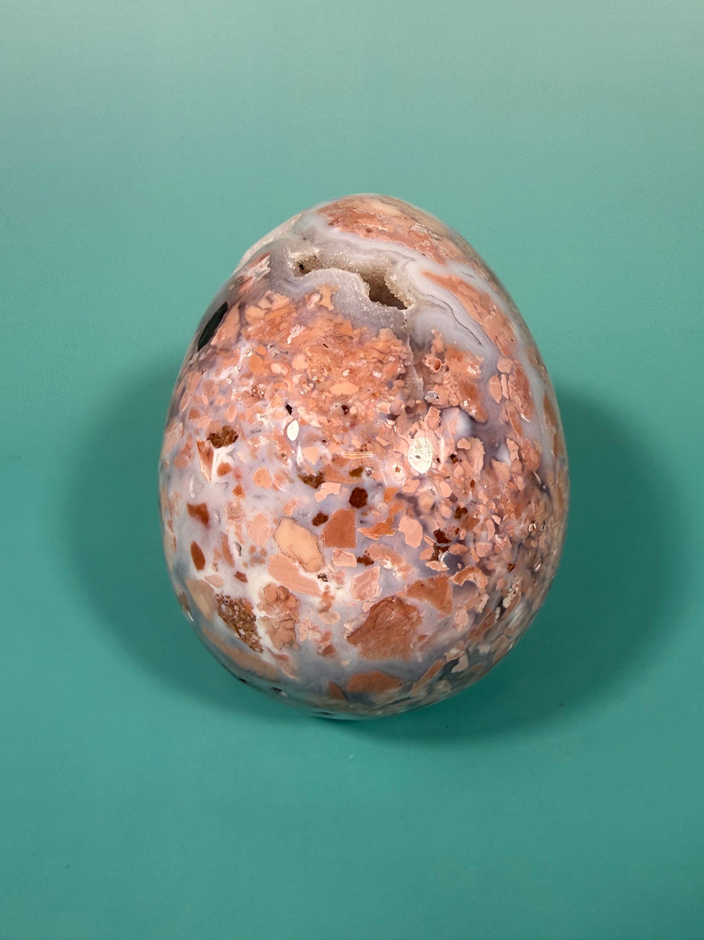 Insane druzy cotton candy agate skull