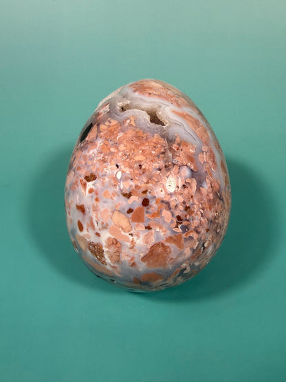 Insane druzy cotton candy agate skull